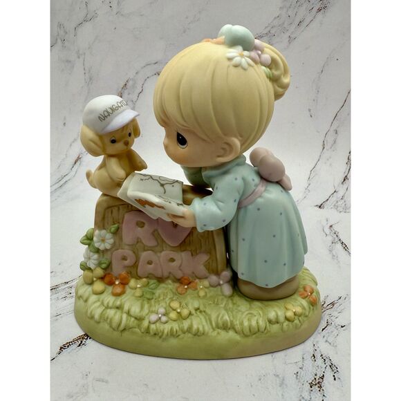 Precious Moments RV Haven Fun or What, 1999 w/Box Girl and her puppy - Picture 3 of 13